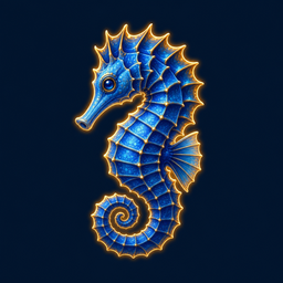 Blue Seahorse