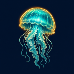 Teal Jellyfish